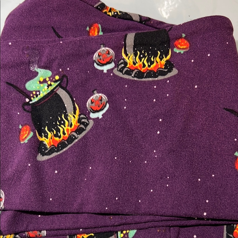 Purple Halloween Themed Leggings